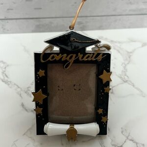 Graduation “Congrats” Hanging Photo Frame Ornament